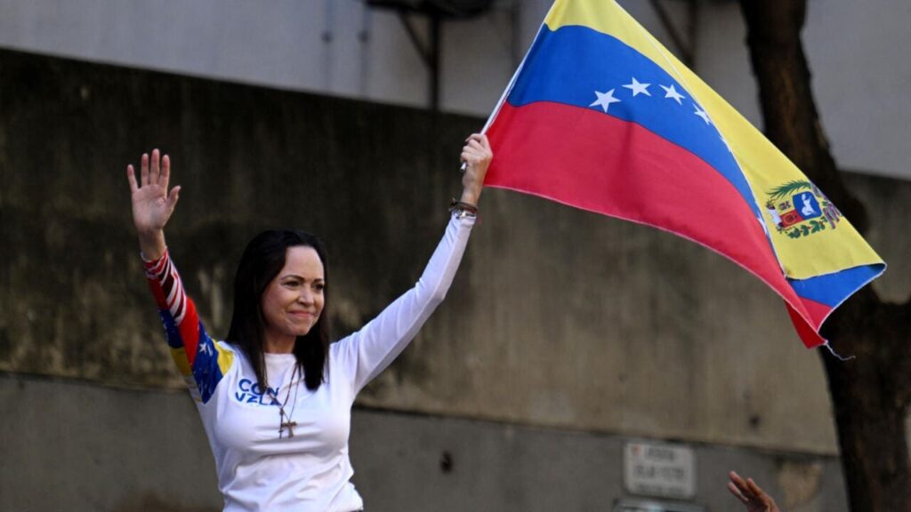 Venezuela : l’opposante Maria Corina Machado brièvement interpellée, le gouvernement dément IMG_2669