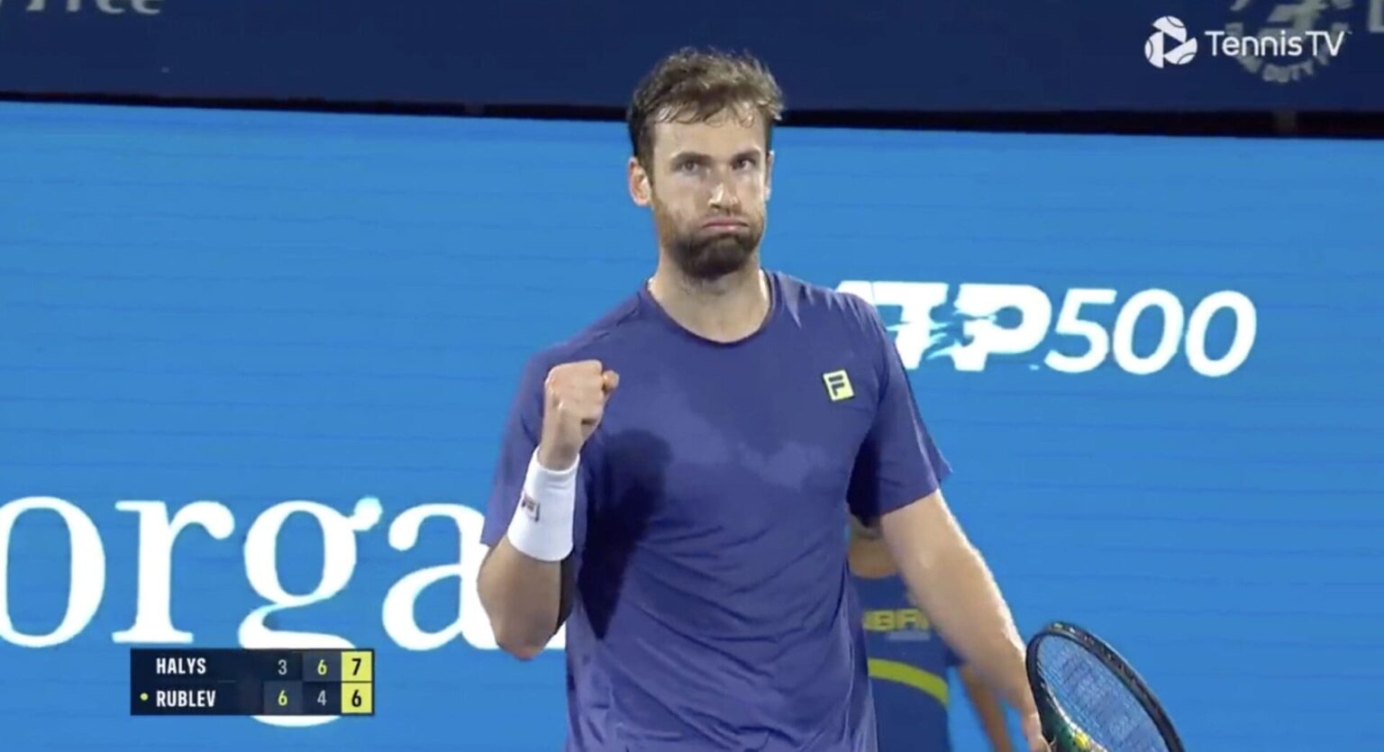 Quentin Halys bat Andrey Rublev