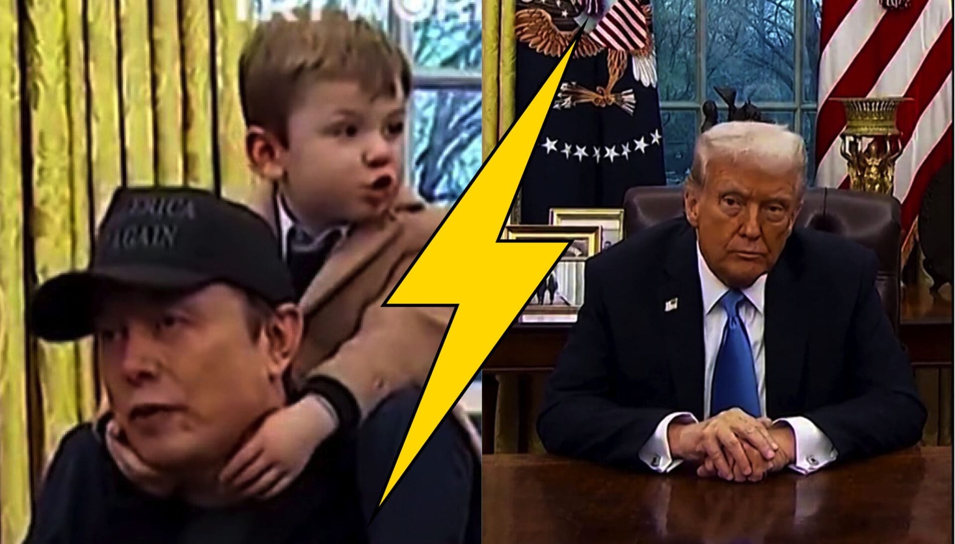 Le fils d'Elon Musk (4 ans) à Donald Trump: "Chut, ferme ta bouche, c'est pas toi le président, tu dois partir!"