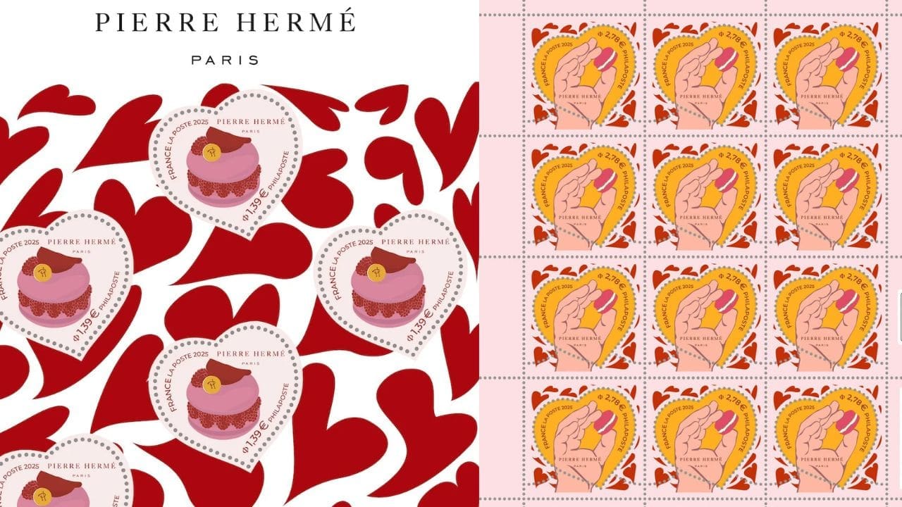 Saint-Valentin 2025 : Pierre Hermé Paris dévoile des timbres parfumés pour La Poste