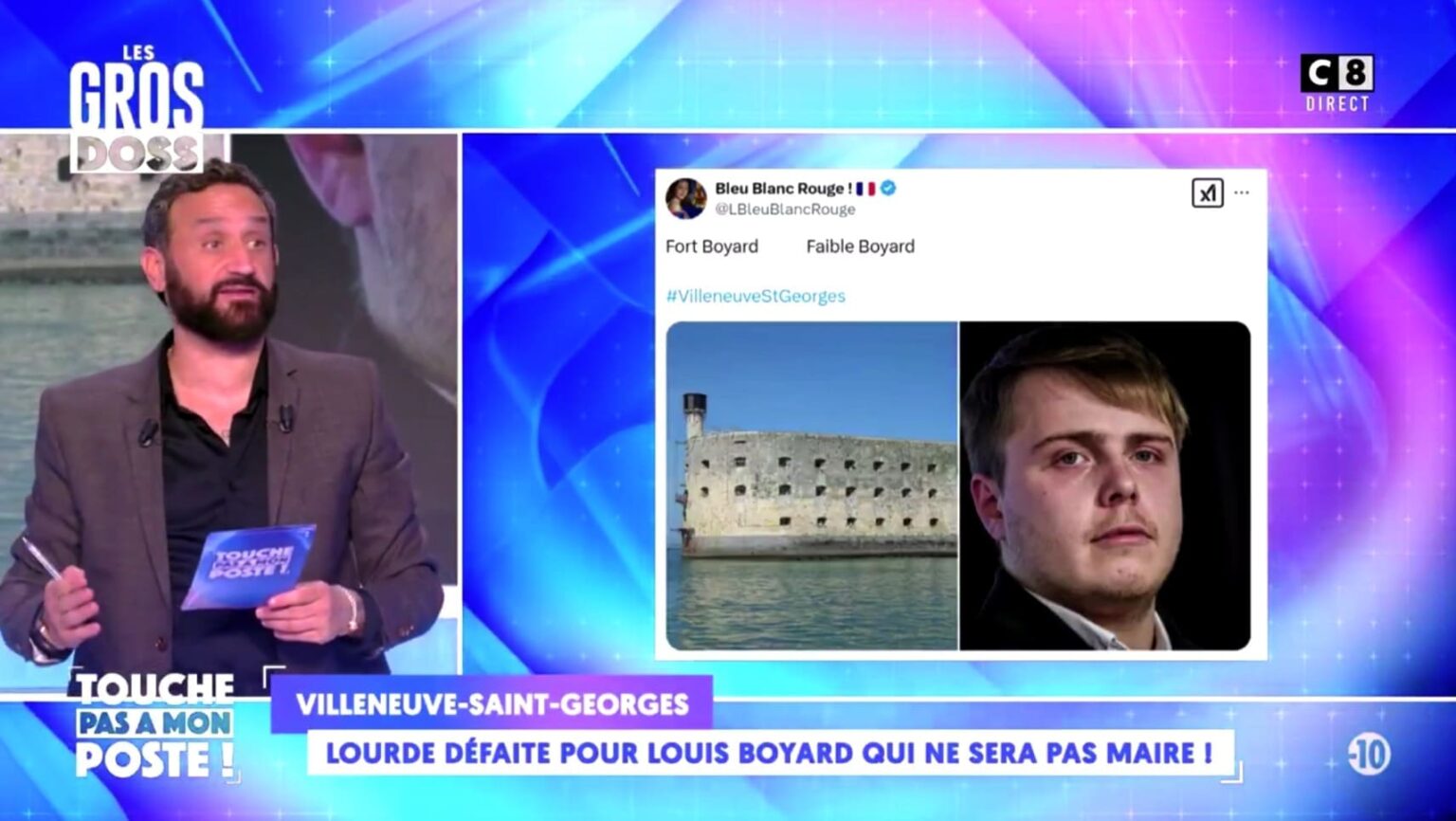 Cyril Hanouna Louis Boyard C8 TPMP! municipales Villeneuve-Saint-Georges