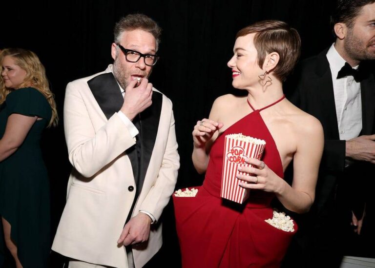 Emma Stone fait parler d'elle avec sa robe de pop-corn originale