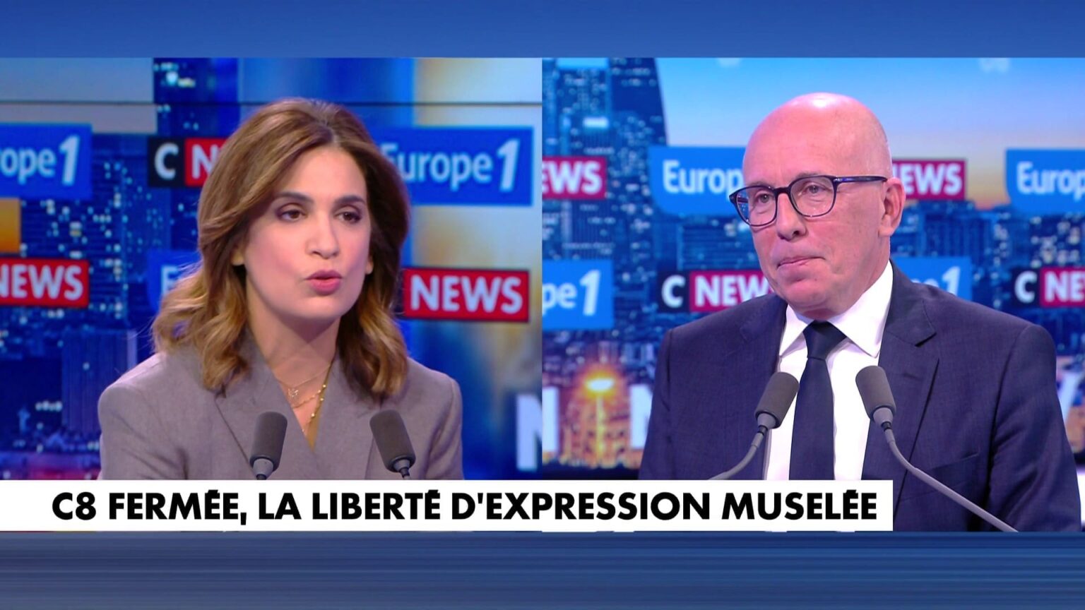 Eric Ciotti, C8, Arcom, Conseil d'État