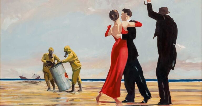 Une œuvre rare de Banksy en vente : “Crude Oil (Vettriano)” aux enchères chez Sotheby’s