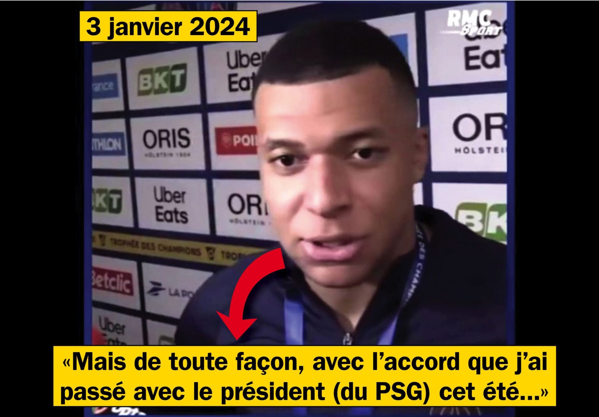 VIDÉO - Kylian Mbappé pris en flagrant délit de mensonge dans son conflit avec le PSG pour récupérer 55,4 millions d'euros