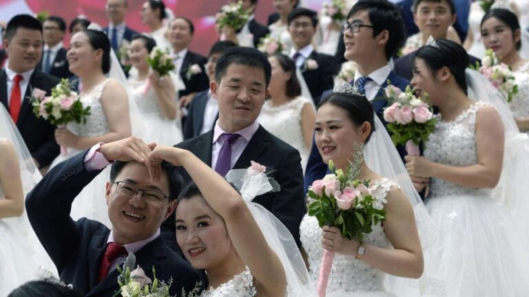 La Chine fait face à une baisse des taux de mariage