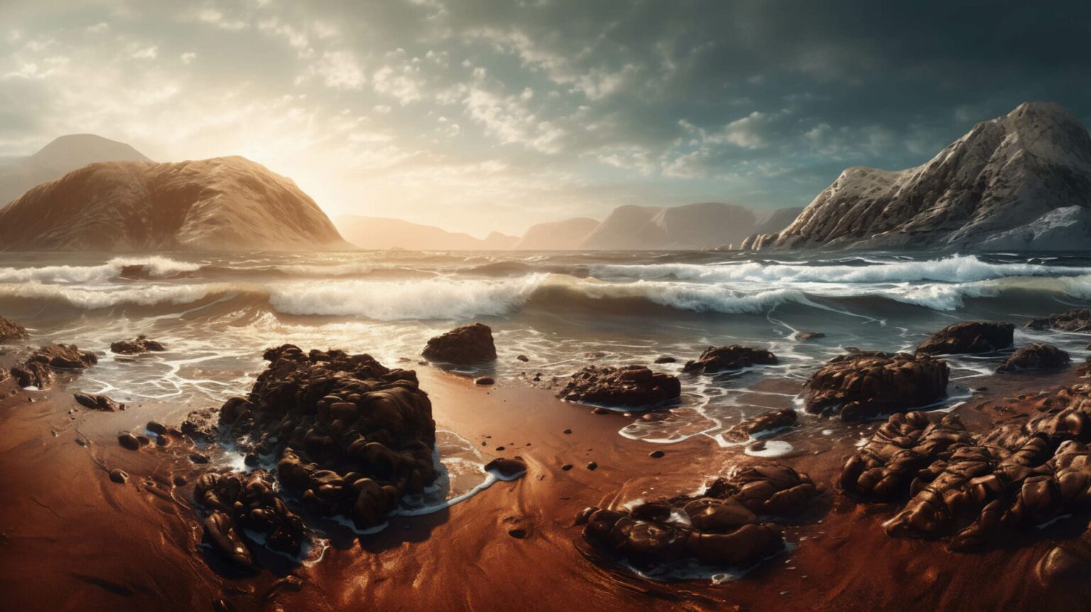 Mars avait des plages, des océans et des vagues – une découverte inattendue