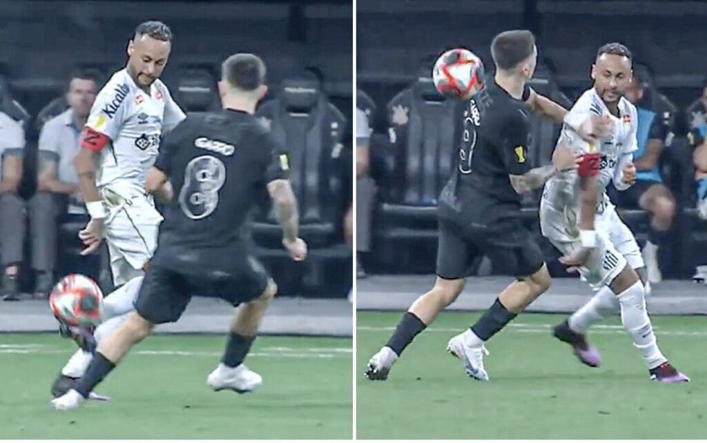 Neymar skills vs Corinthians