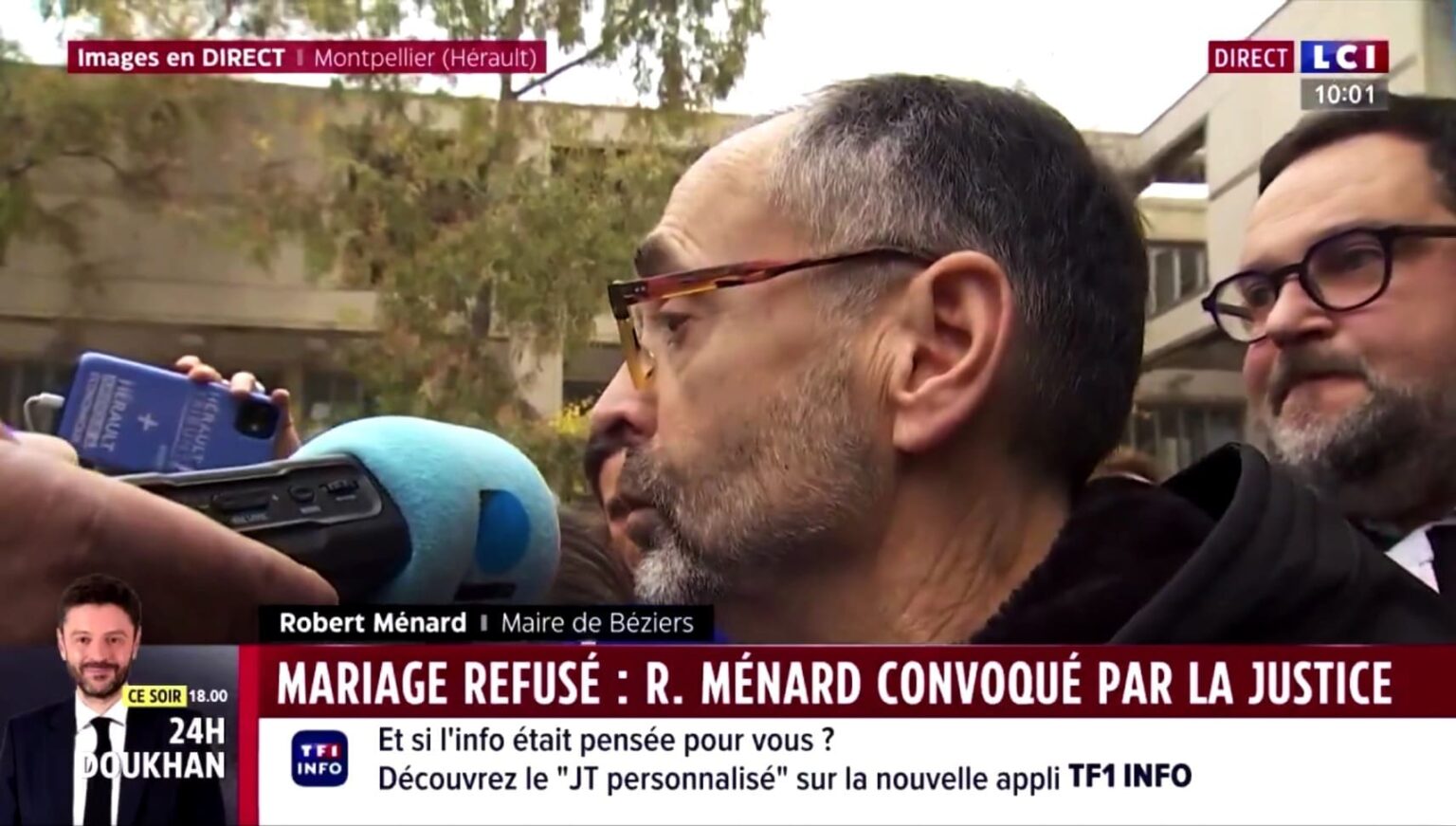 Procès de Robert Ménard: "J'ai refusé de plaider coupable. Je ne suis coupable de rien, responsable de rien!"