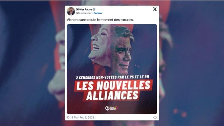 Colère à gauche : LFI dans la tourmente après l'affiche polémique associant le PS et le RN