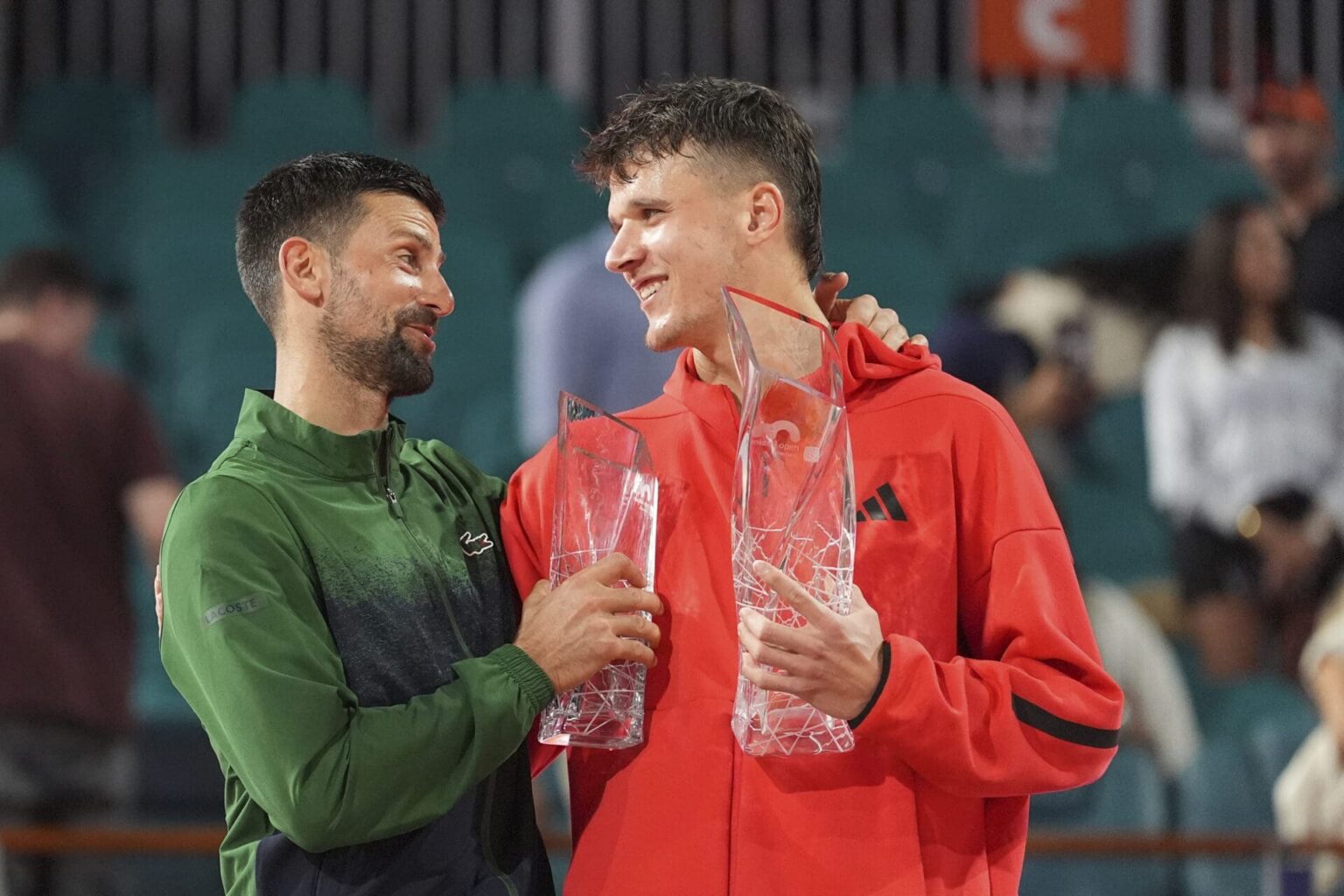 Miami Open Tennis Jakub Mensik bat Novak Djokovic