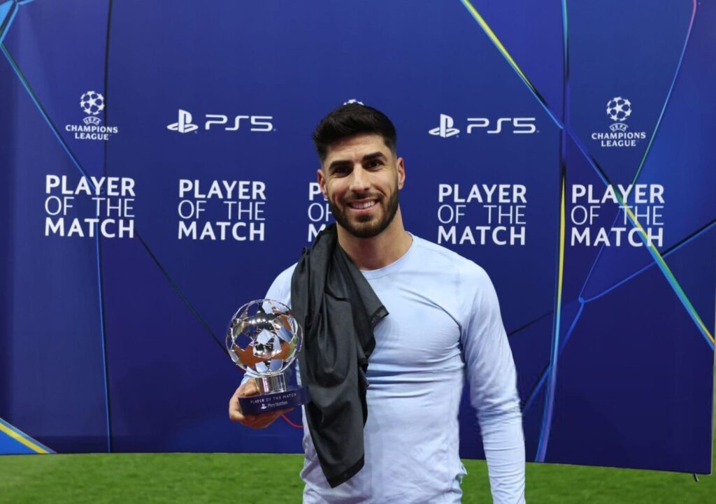 Asensio MVP Aston Villa vs PSG