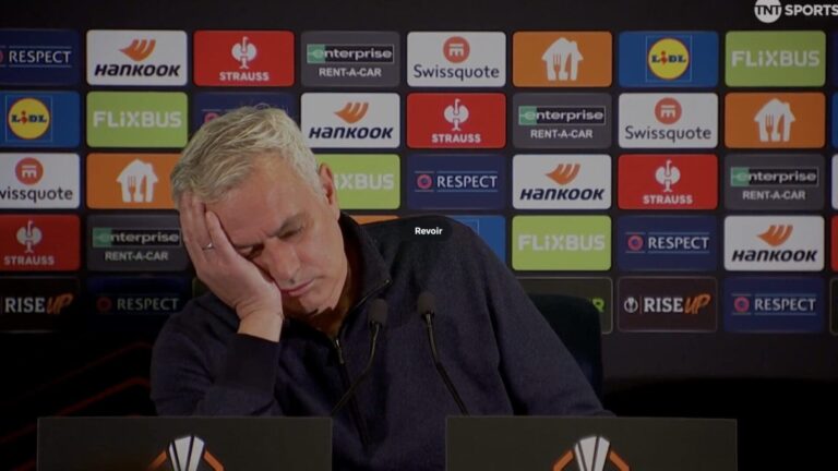 Question à rallonge... José Mourinho s'endort en conférence de presse !