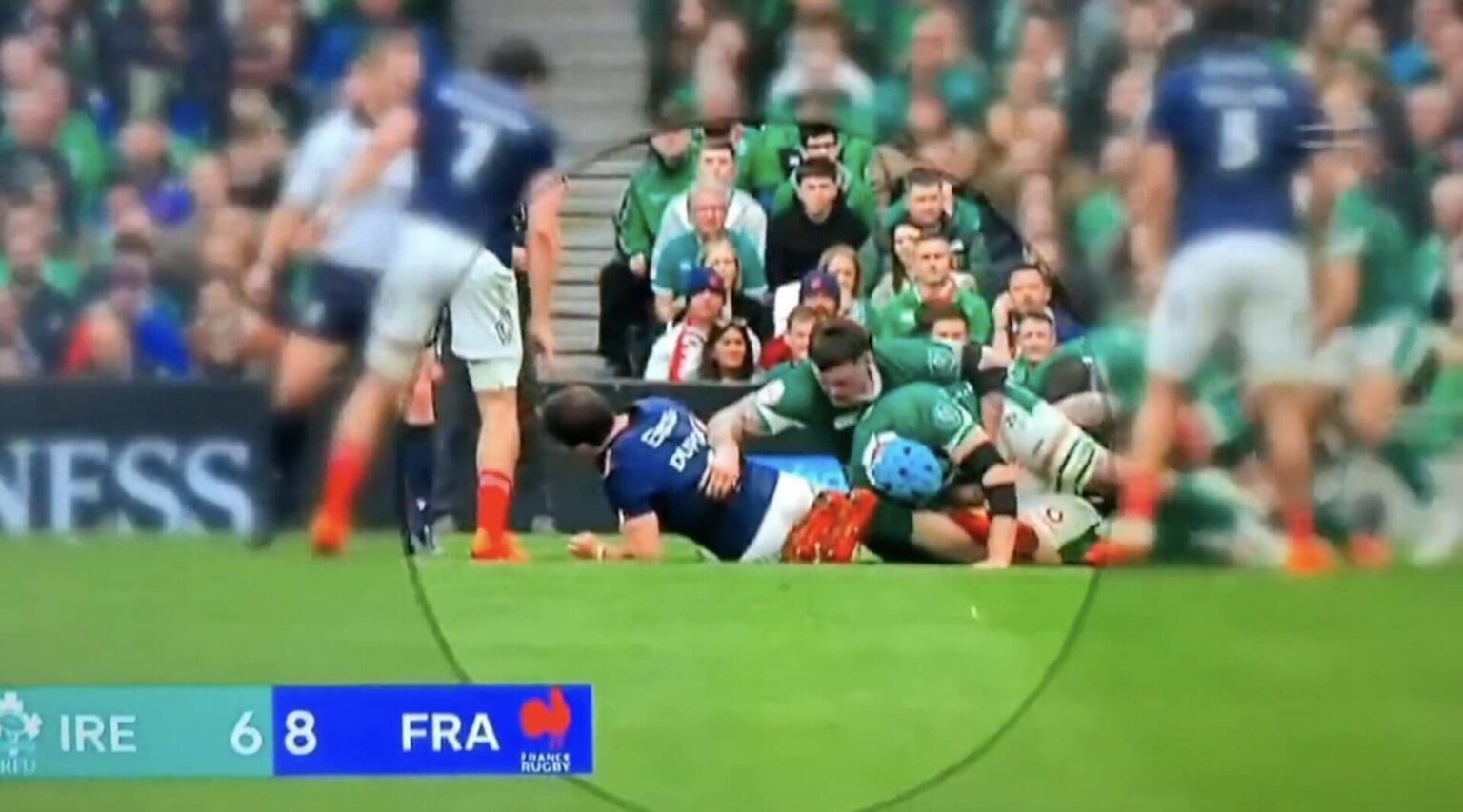 Blessure genou Dupont Irlande France