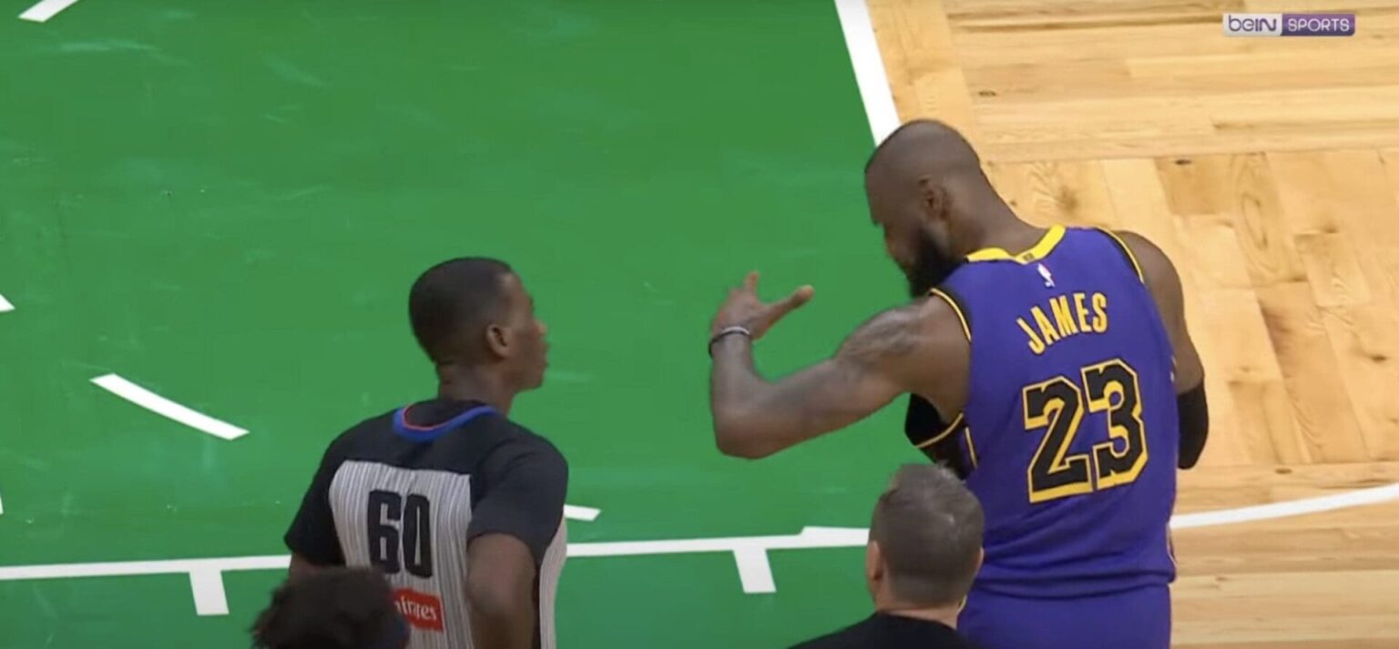 Celtics Lakers Lebron blessé