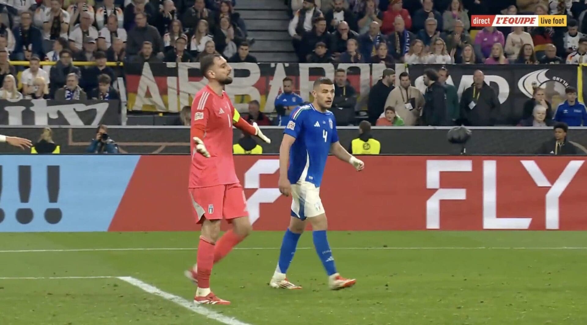 But gag ! L'Italie de Donnarumma boit la tasse en Allemagne