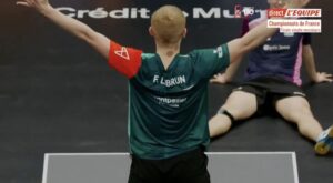 Le petit frère bat le grand ! Felix Lebrun champion de France de tennis de table