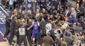 Bagarre Pistons Wolves NBA