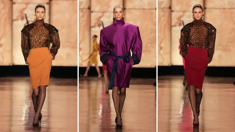 Des créations pleines d’assurance lors du défilé Saint Laurent à Paris