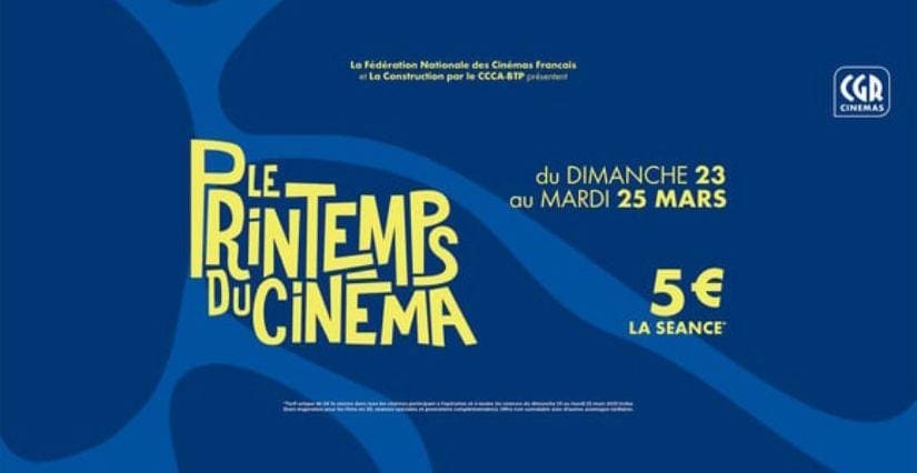 Le Printemps du Cinéma de retour : trois jours à 5 euros la séance