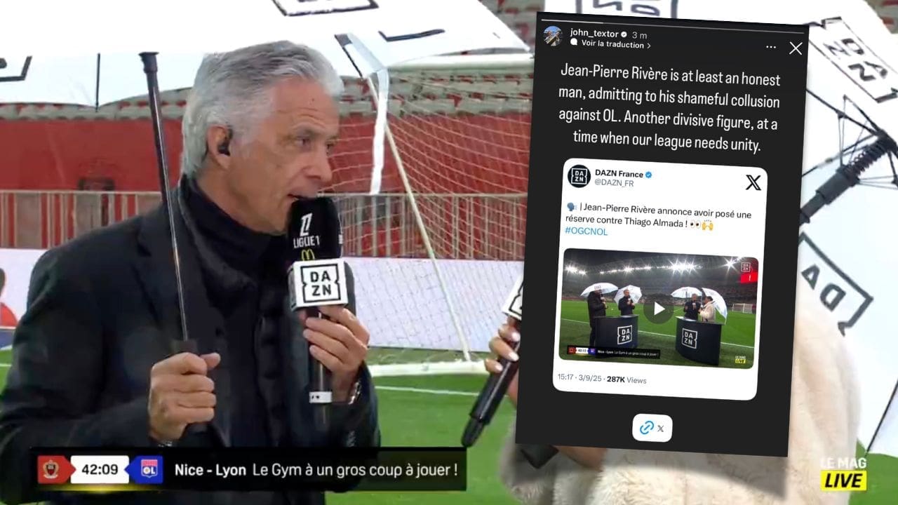 Après la victoire à Nice (0-2), John Textor dénonce la "collusion honteuse contre l'OL"