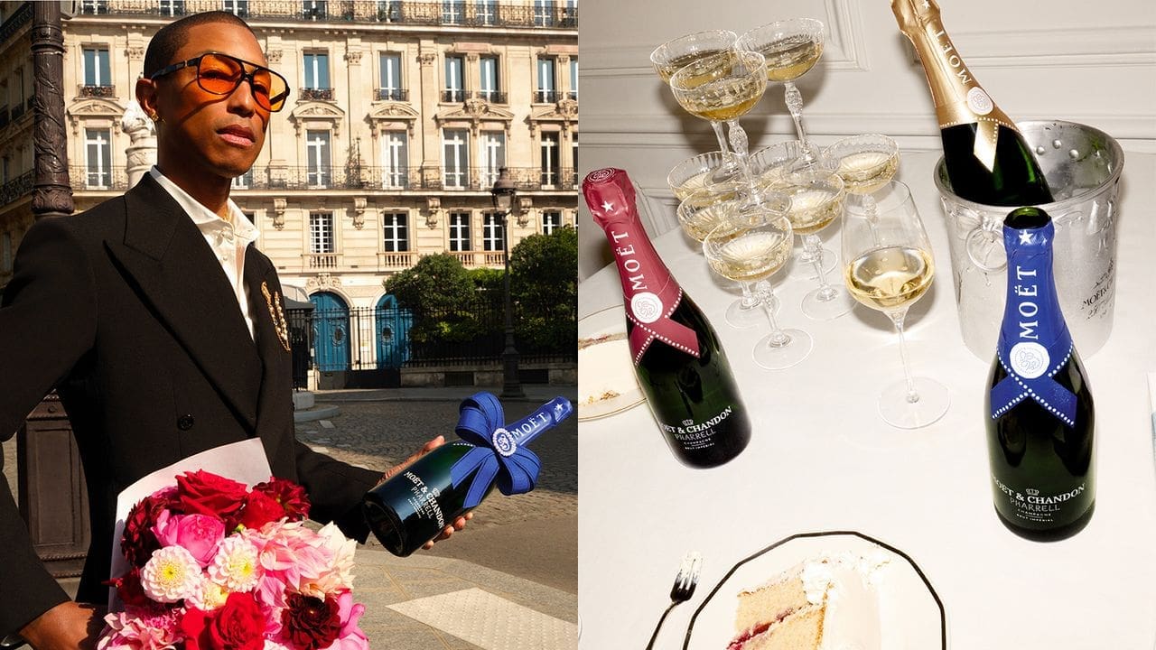 Moët & Chandon revisite son style avec Pharrell Williams