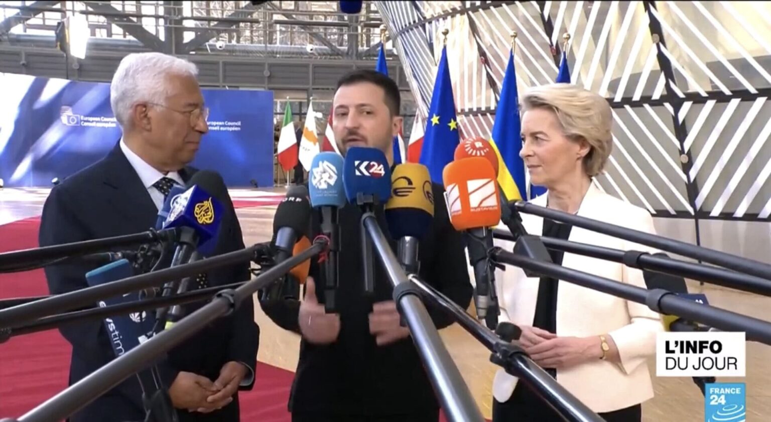 Volodymyr Zelensky remercie l’Europe: « Nous sommes très reconnaissants de ne pas être seuls.»