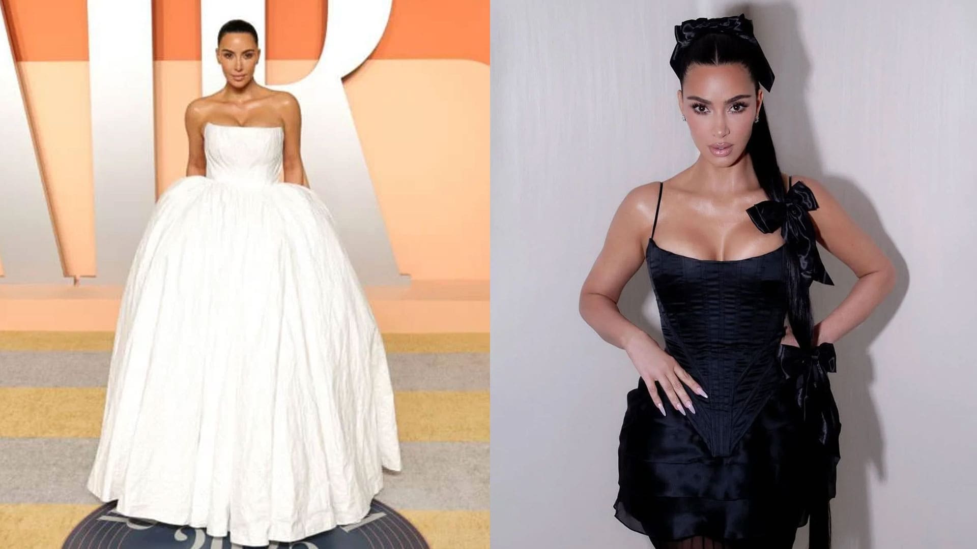 Mode - Kim Kardashian s'inspire de Claudia Schiffer avec une robe Chanel