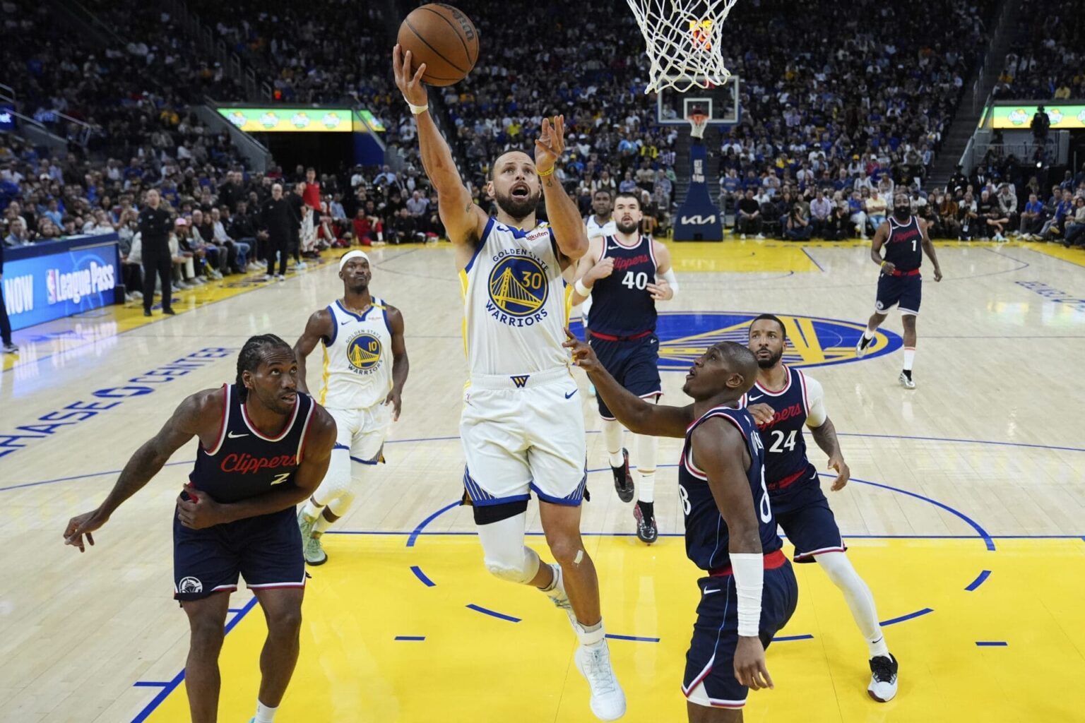 Clippers Warriors Basketball NBA