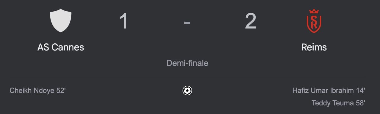 — Pas De Surprise, Reims Affrontera Le Psg En Finale De La Coupe De France !