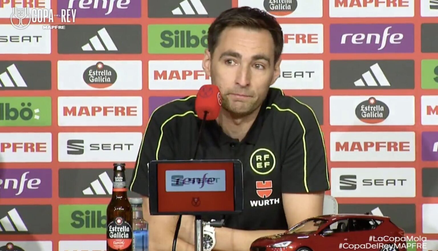 Ricardo de Burgos Bengoetxea au bord des larmes avant le clasico Real Barça