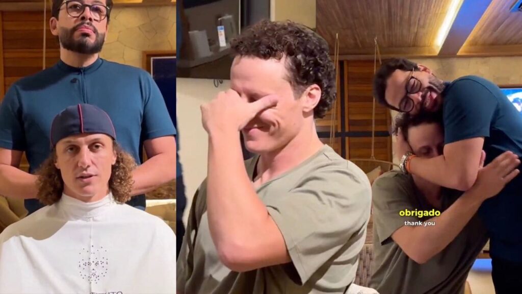 David Luiz nouvelle coupe de cheveux