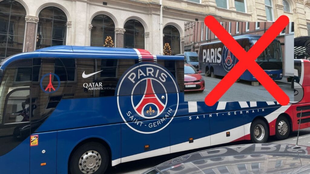Fake news bus PSG