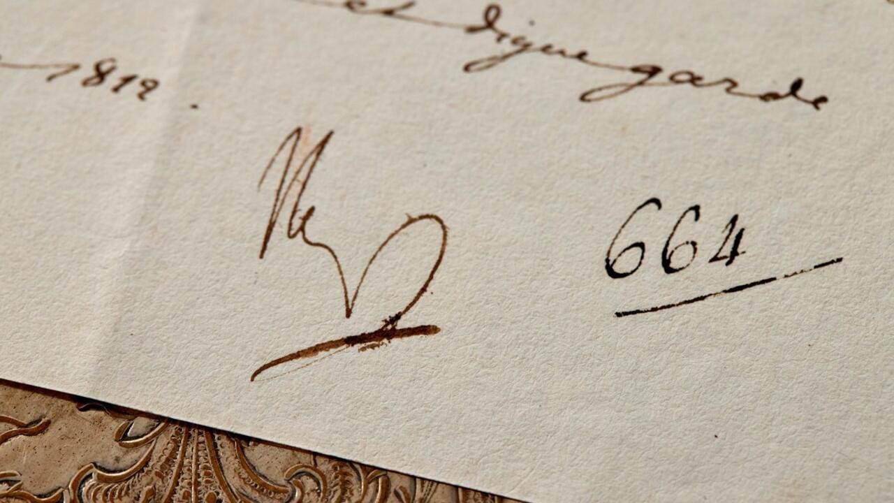 Une lettre rare de Napoléon sur l’arrestation du pape Pie VII aux enchères