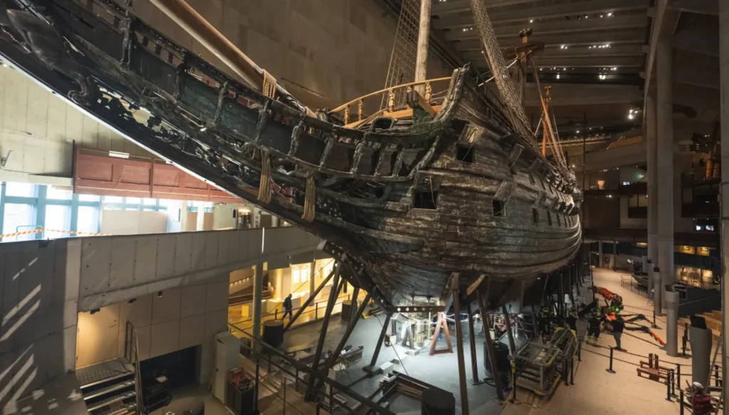 L’épave du célèbre navire suédois Vasa fait l’objet d’une restauration minutieuse