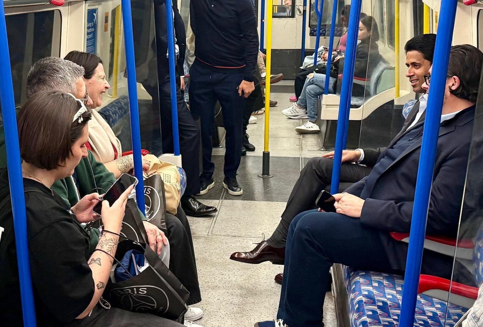 Nasser Al-Khelaïfi métro Londres
