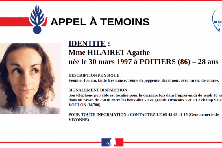 Disparition d’Agathe, joggeuse de 28 ans: la piste de la fugue écartée