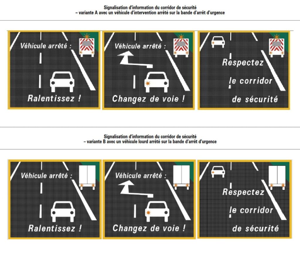 Trois nouveaux panneaux officiels pour rappeler le "corridor de sécurité"