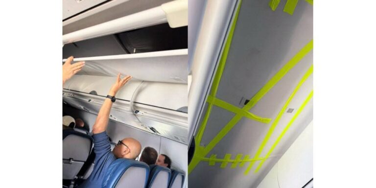 À bout de bras : quand le plafond d’un Boeing se décroche en plein vol