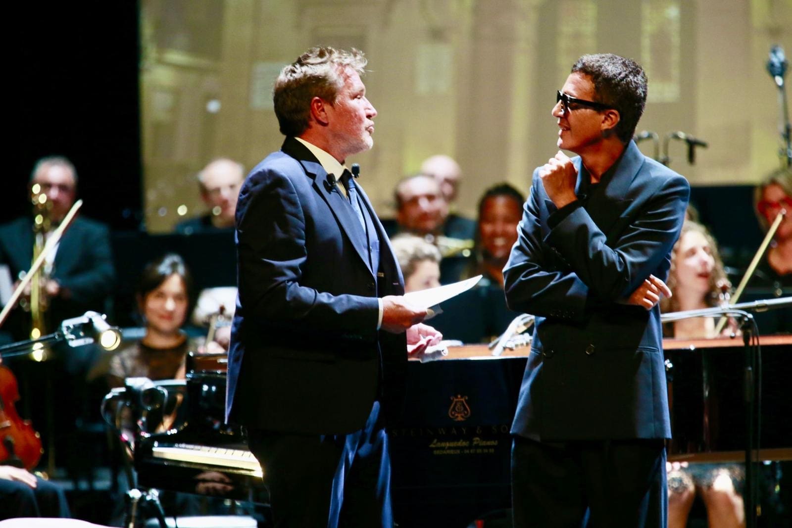 La Musique Comme Manifeste Benjamin Castaldi, Animateur Du Concerto Pour La Paix D'omar Harfouch À Béziers