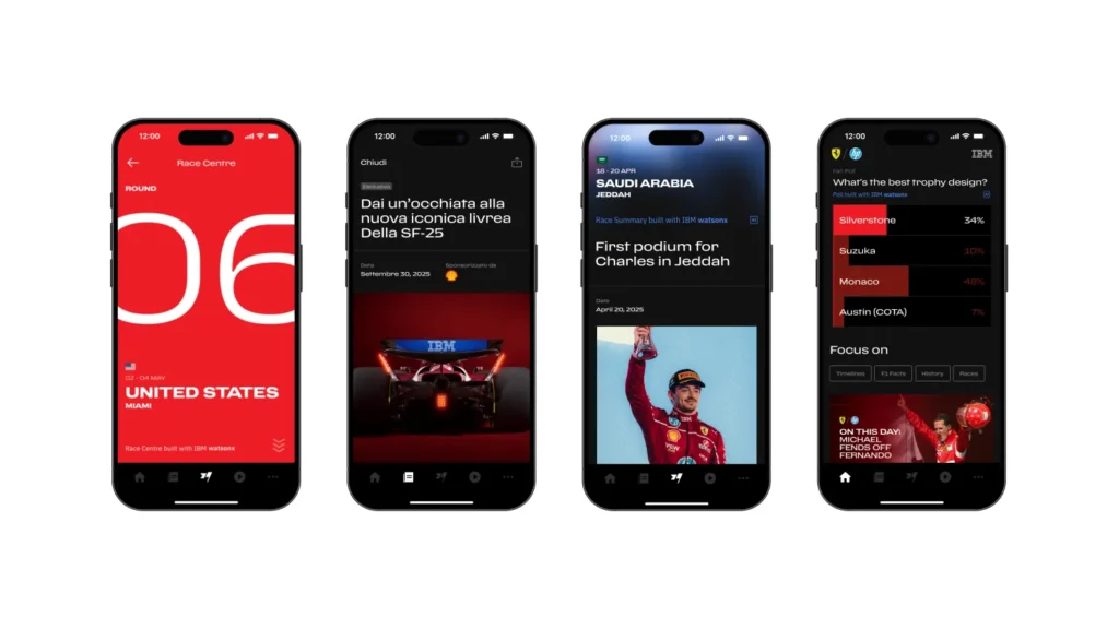 Ferrari et IBM lancent une nouvelle expérience numérique pour les fans de Formule 1