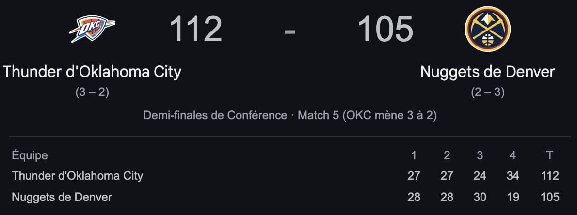 — Lu Dort Ramène Le Thunder