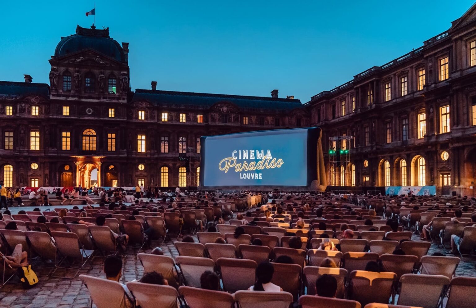 Le Cinéma Paradiso fait son grand retour dans la cour Carrée du Louvre