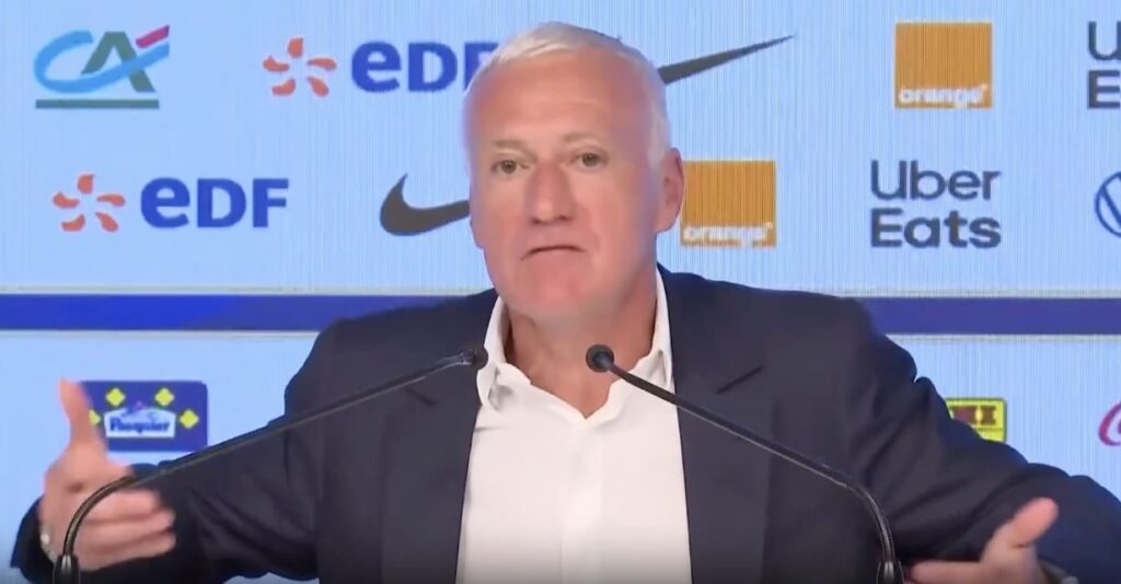 Didier Deschamps s'agace d'une question d'un journaliste