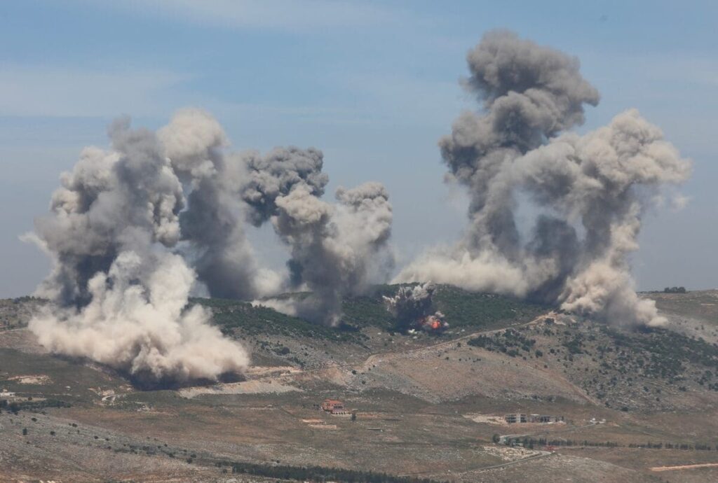 Frappes israéliennes massives dans le sud du Liban, l’une des plus intenses depuis le cessez-le-feu de novembre