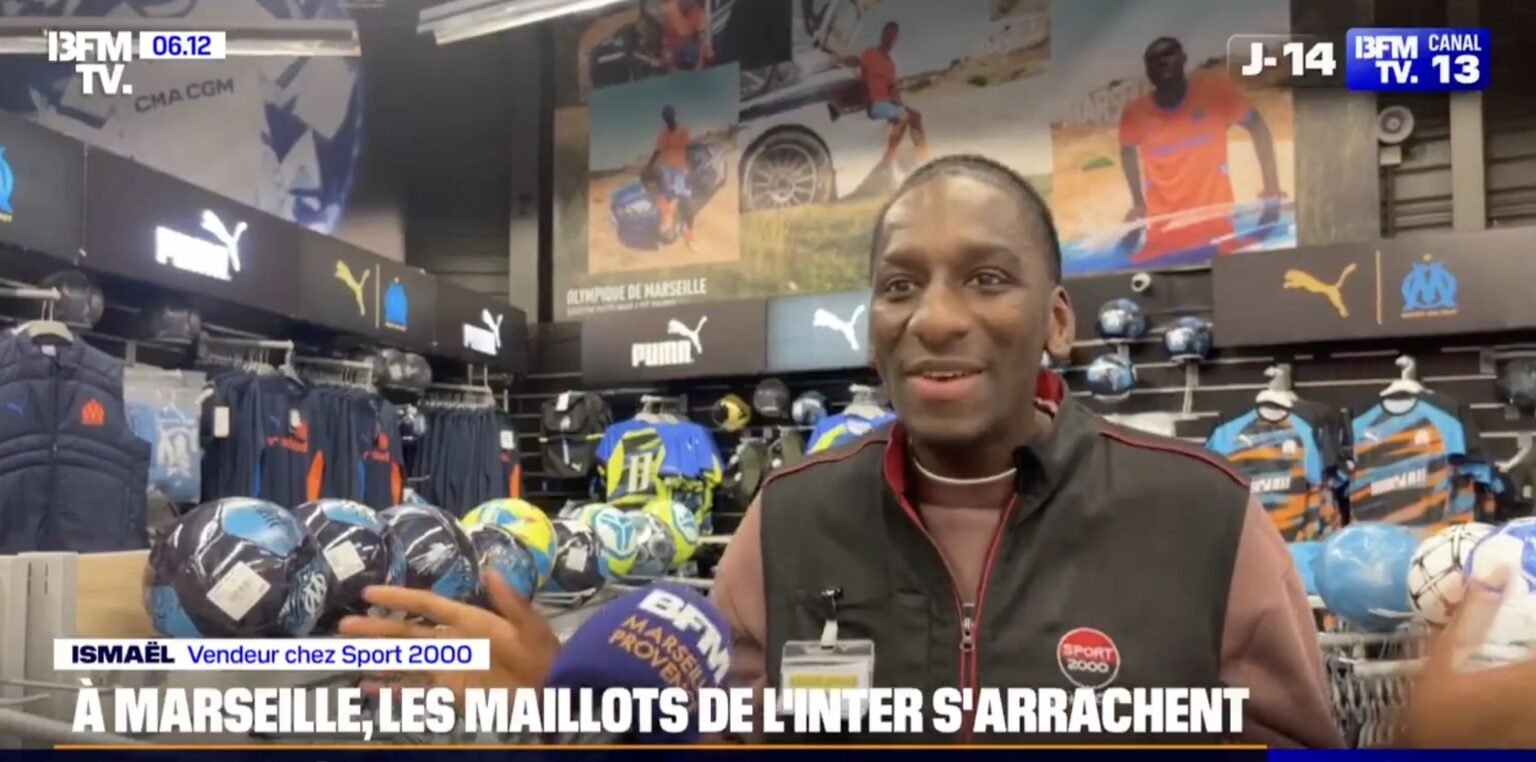 Les supporters de l'OM à fond derrière l'Inter Milan
