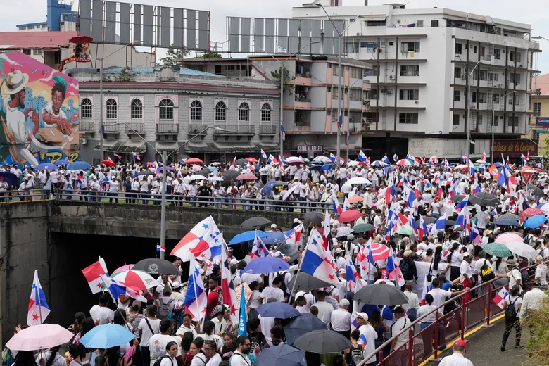 Des milliers de Panaméens manifestent contre un accord militaire controversé avec les États-Unis