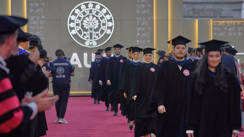 First class graduates from American University of Baghdad, once Saddam's palace