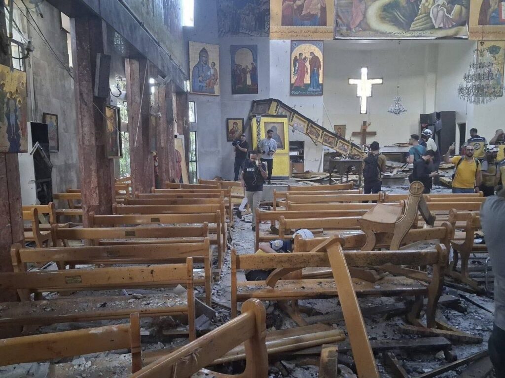 Carnage à Damas : un attentat suicide dans une église fait au moins 20 morts