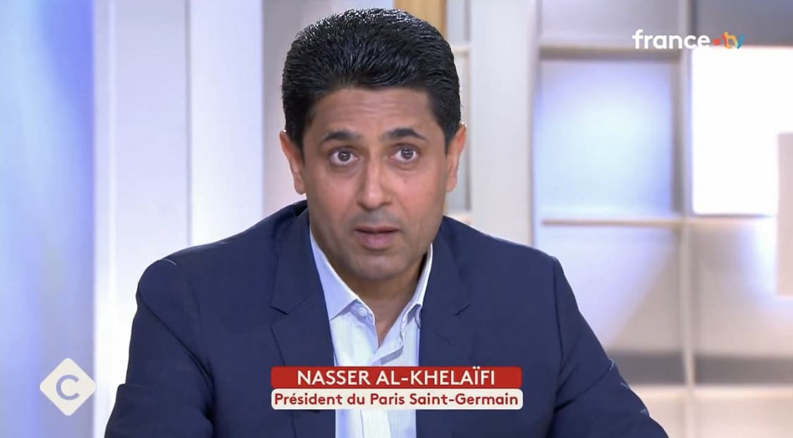 Les larmes de Nasser Al‑Khelaïfi dans ‘C à vous’ en évoquant sa mère décédée: «Son rêve était que le PSG gagne cette Ligue des champions.»